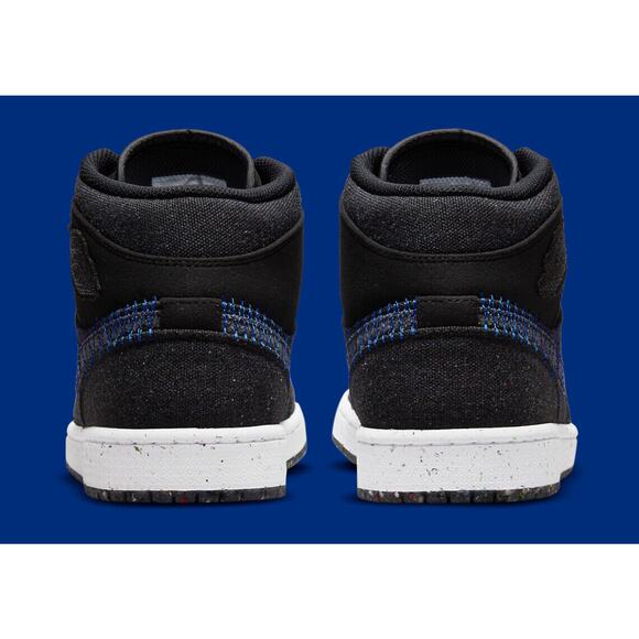 Nike Air Jordan 1 Mid SE GS Crater Black Racer Blue White DM4334 001 - SIZE 6Y
